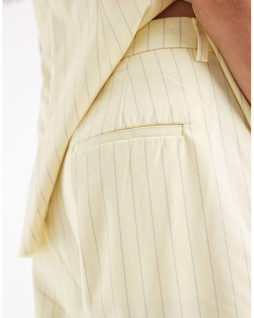 Object White Wide Leg Pleat Front Trouser Co-ord