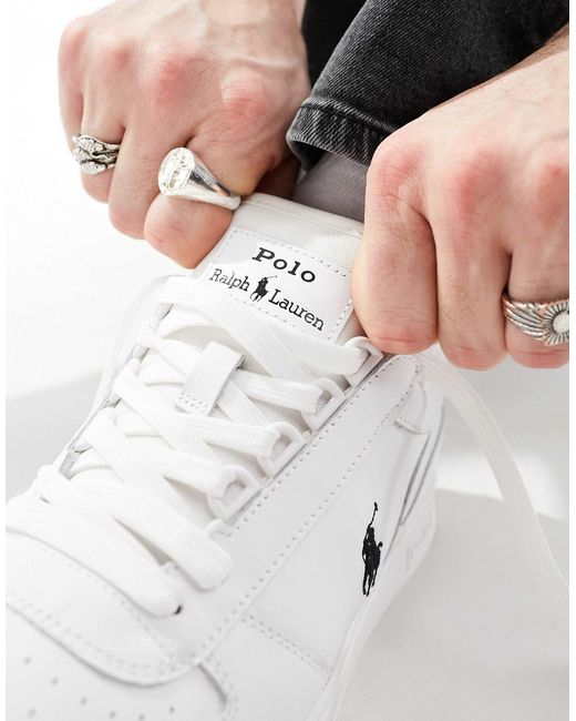 Polo Ralph Lauren Black Court Trainer for men