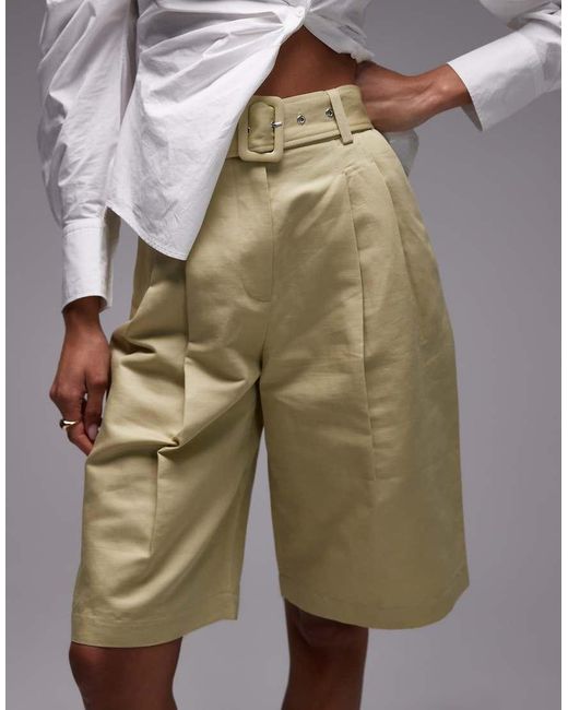 & Other Stories Gray Tailored Bermuda Shorts