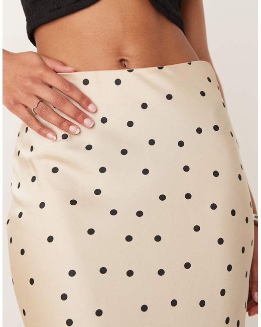 Vila Natural Satin Maxi Skirt