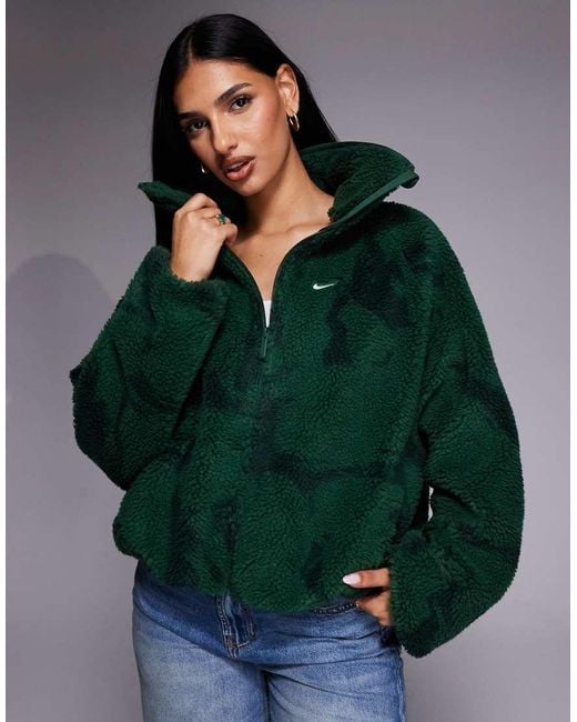 Nike Green Street All-over Print Borg Fleece Jacket