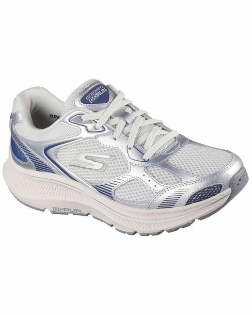 Skechers White Go Run Consistent 2.0 Volt Trainer