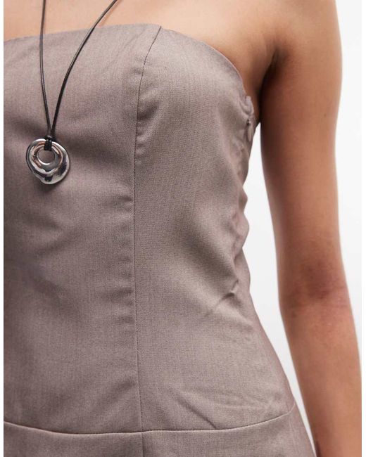 Monki White 90s Minimal Skort Mini Dress