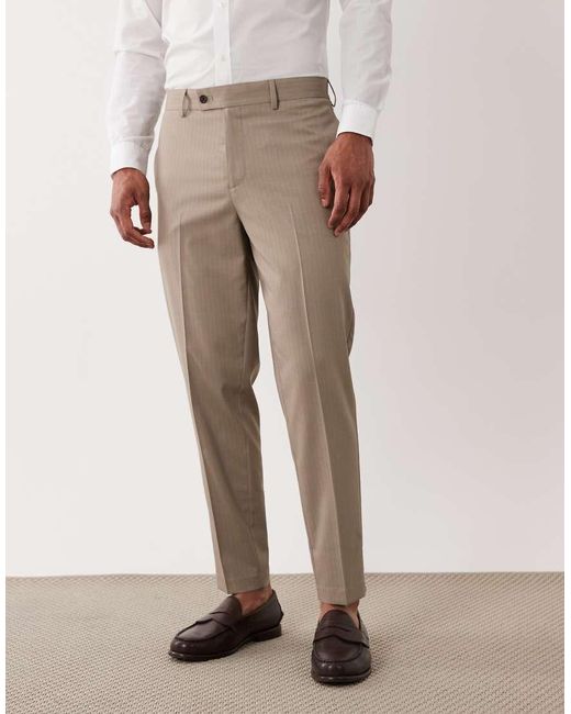 ASOS White Tailored Tapered Pants for men