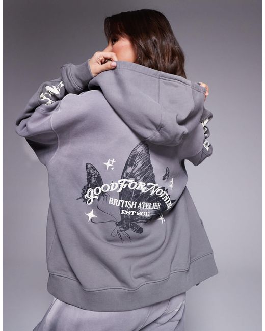 Good For Nothing Gray – cropped kapuzenpullover