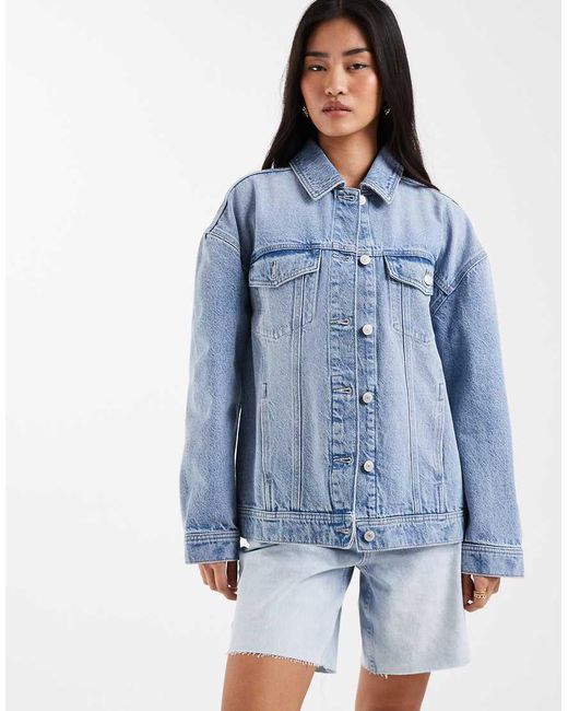 New Look Blue Oversized Denim Jacket