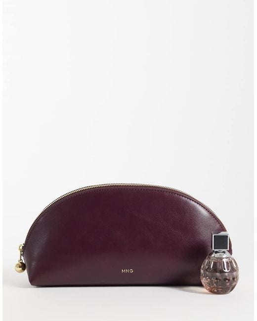Mango Purple Rounded Cosmetic Bag
