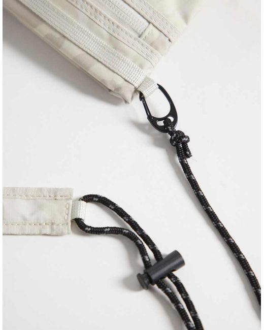 Weekday Gray Hiker Mini Cross Body Bag With Mesh Detail
