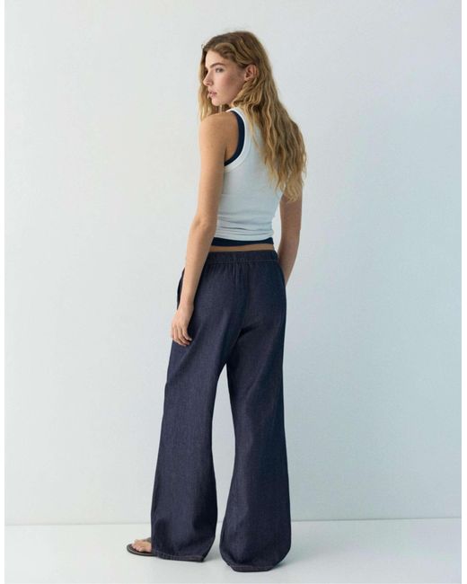 Pantalon Pull&Bear en coloris Blue