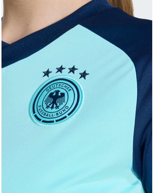 Adidas Originals Blue Germany 26 Away Pre Match Jersey