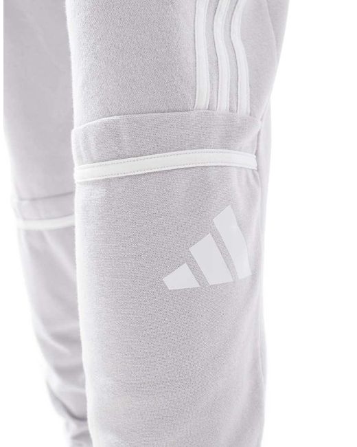 Adidas Originals White Adidas Football Squadra25 Sweatpants for men