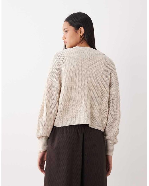 ONLY White Knitted Cardigan