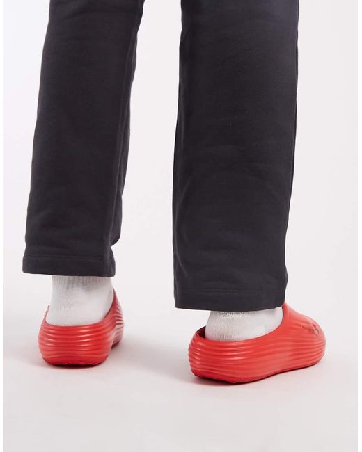 Nike Red Reactx Sliders for men