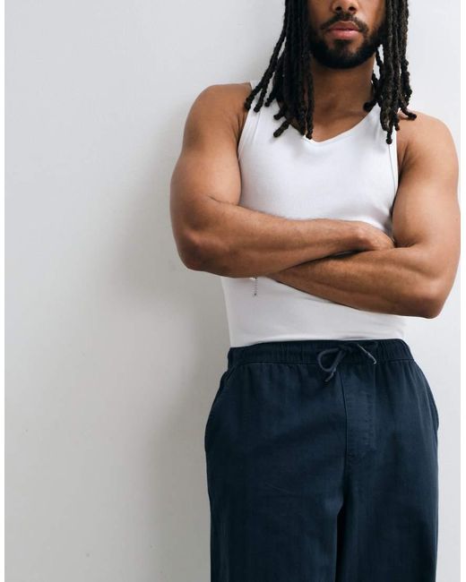 ASOS Losse Broek in het Blue voor heren