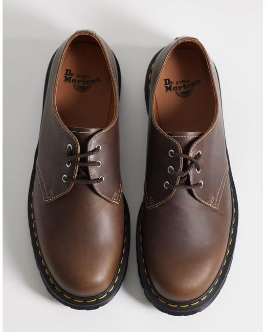 Dr. Martens Brown 1461 Ben 3 Eye Shoes for men