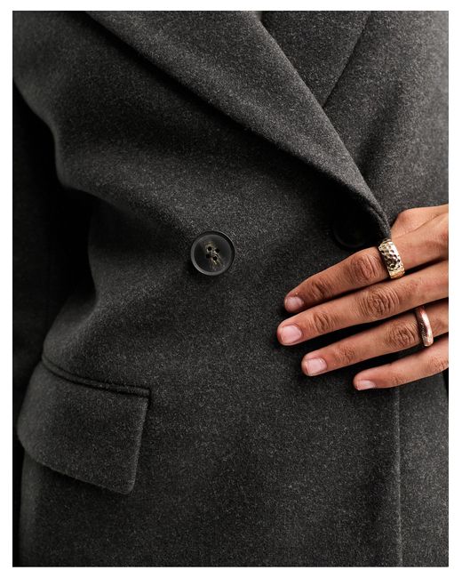 New Look Black Longline Formal Coat