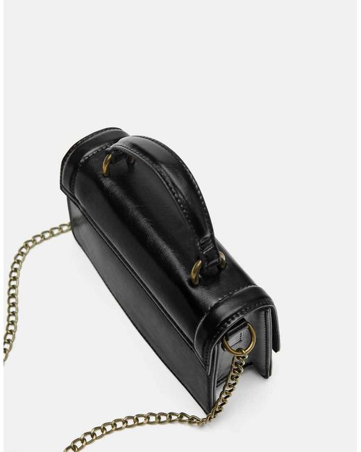 Borsa A Tracolla Rigida Nera di Pull&Bear in Black
