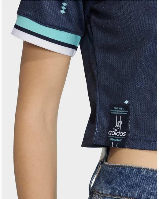 Adidas Originals Blue Germany 26 Away Cropped Jersey
