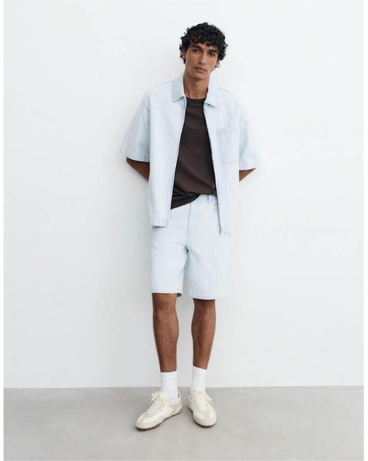 Pantaloncini Bermuda di Pull&Bear in White da Uomo