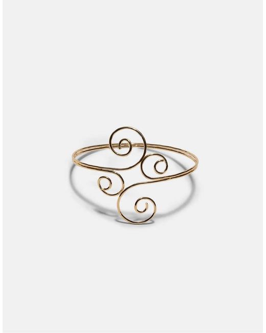 Stradivarius Yellow Spiral Cuff