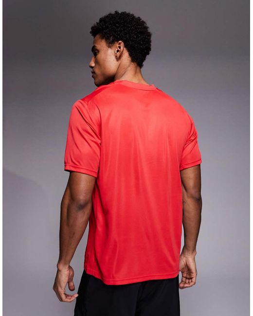 Adidas Originals Red Adidas Training Essentials T-shirt for men