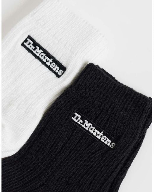 Dr. Martens White 2-pack Socks