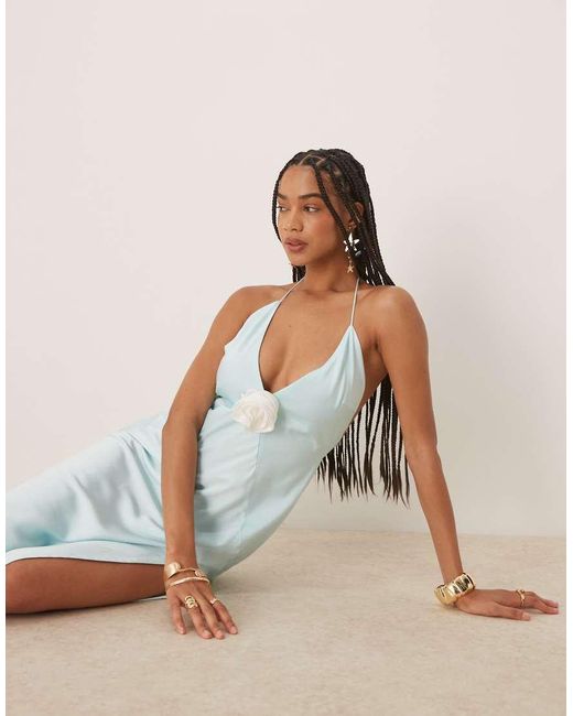 Bardot Natural Ardia Halter Dress