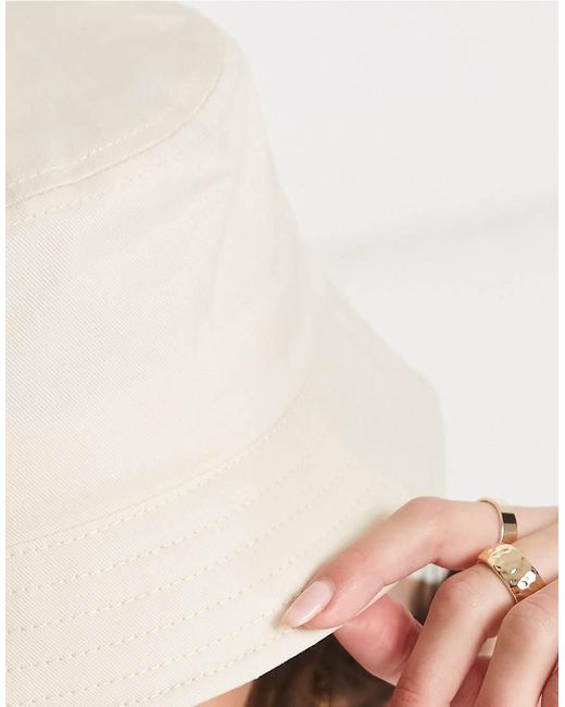 ASOS Natural Canvas Bucket Hat