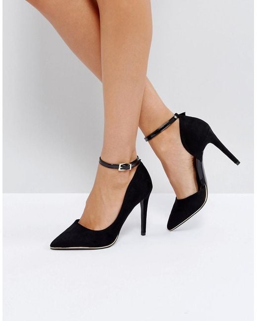 Call It Spring Exerina Black Pointed Court Shoes | Lyst