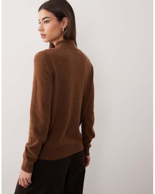 Mango Brown Premium High Neck Jumper