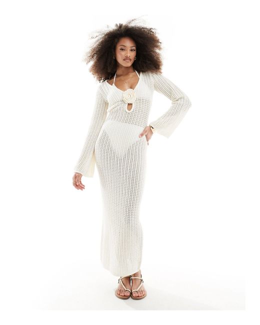 Robe longue 4th & Reckless en coloris White