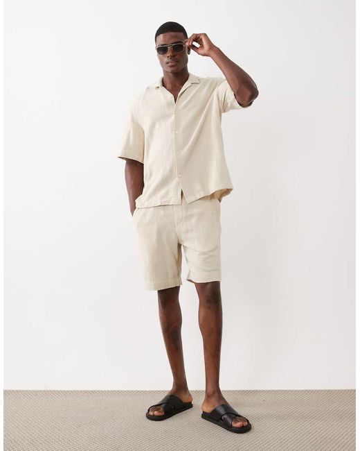SELECTED Natural Textured Shirt for men