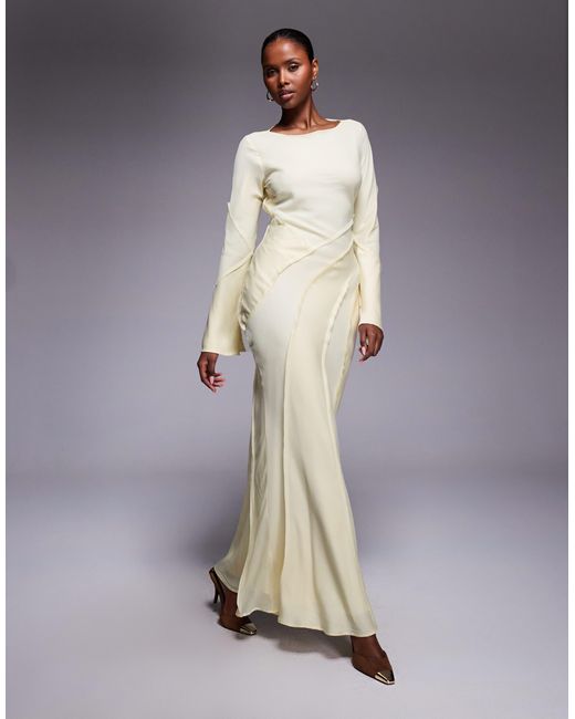 silver formal dress ZAPAKA Women Sparkly Silver Mirror Prom Dress with Slit A-Line V-Neck Party Dress, Silver / US16