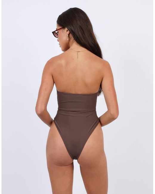 SIMMI Brown Rio Knot Swimsuit