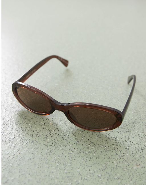 Monki Brown – ovale sonnenbrille