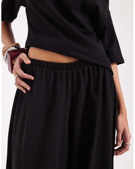ASOS Black Textured Oversized Balloon Pants