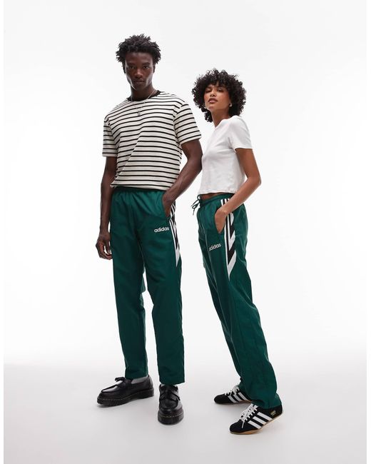 Adidas Originals White Woven Track Pants for men