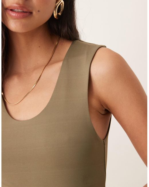 ASOS Natural – trägertop aus weicher baumwolle