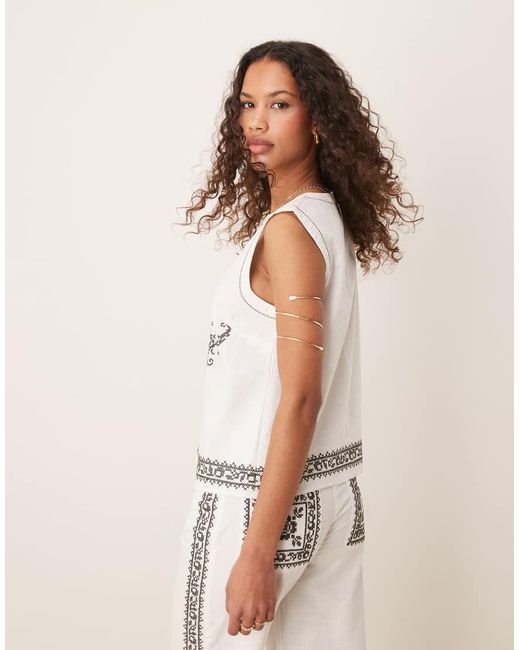 ASOS White Shell Top