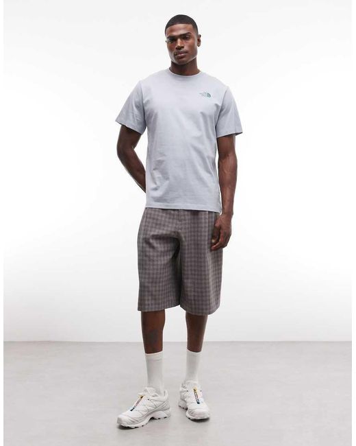 The North Face Blue Mountain Scribble Back Print T-shirt for men