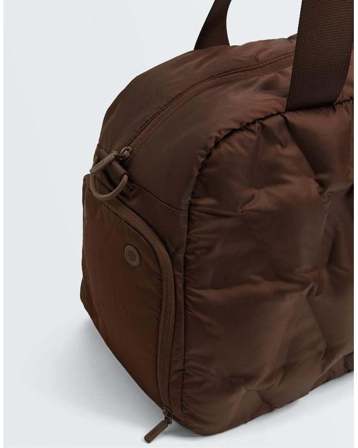 Oysho Brown Padded Technical Sports Bag