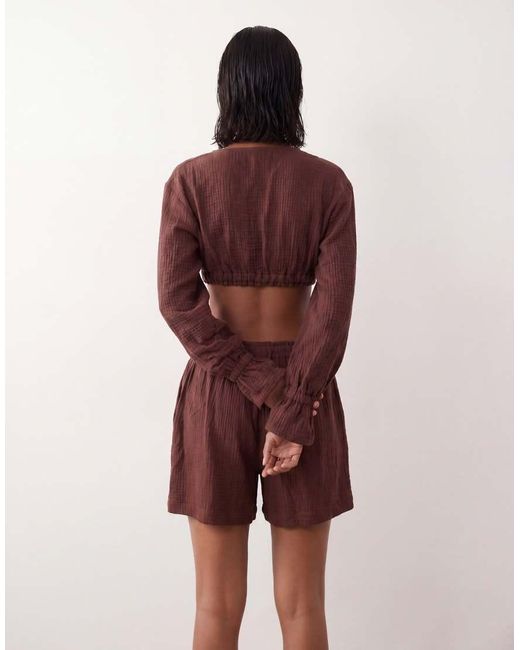 ASOS Brown Pull On Shorts