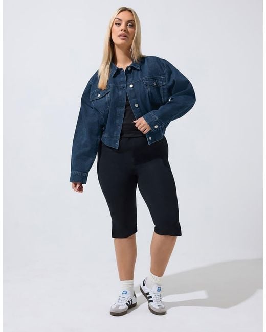 Yours Clothing Blue Denim Jacket