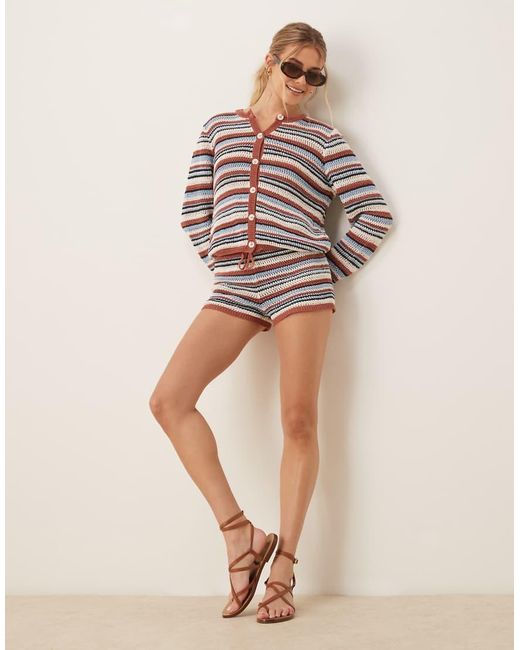ASOS Gebreide Micro Short in het Natural