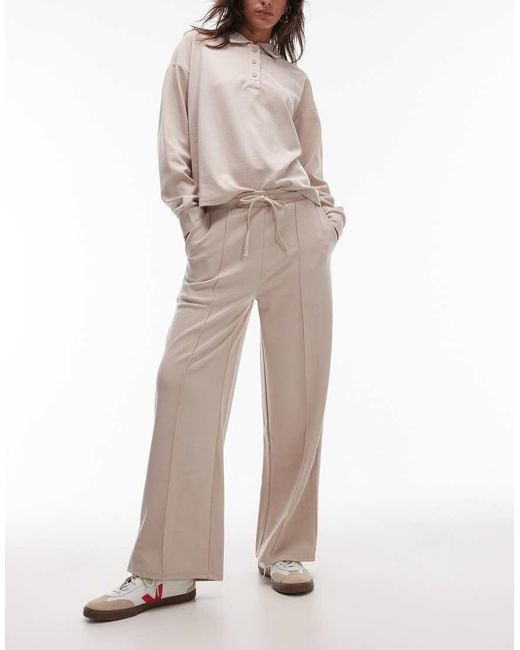 Mango Natural Pique Tie Front Trouser Co-Ord