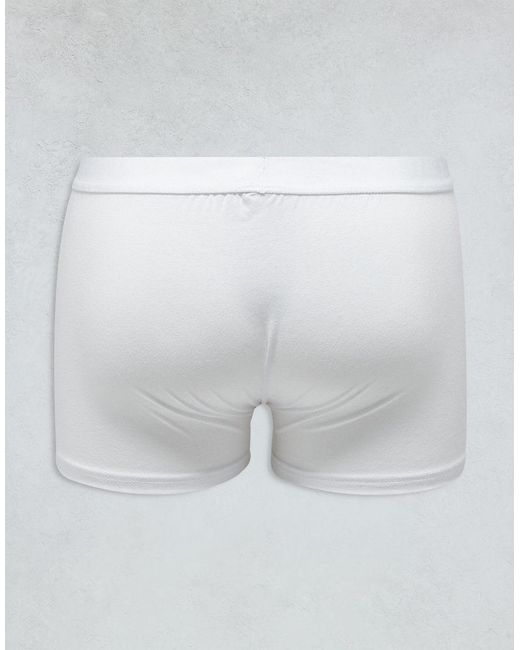 New Look White 3 Pack Trunks for men