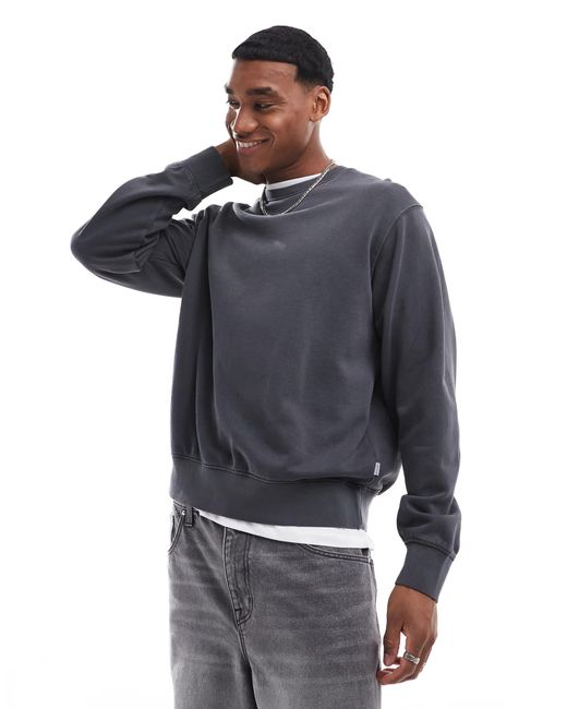 Jack & Jones – super oversize-sweatshirt in Blue für Herren