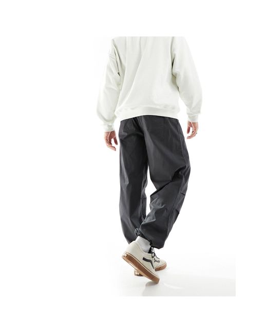 Pantalones oscuro estilo paracaidista New Look de hombre de color White