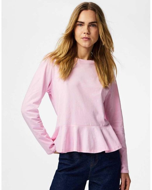 Pieces Pink Top