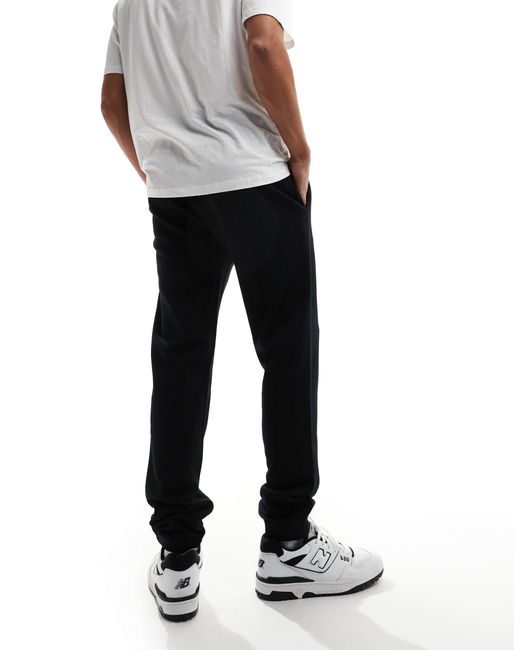 Fred Perry – jogginghose aus loopback-frottee in Black für Herren